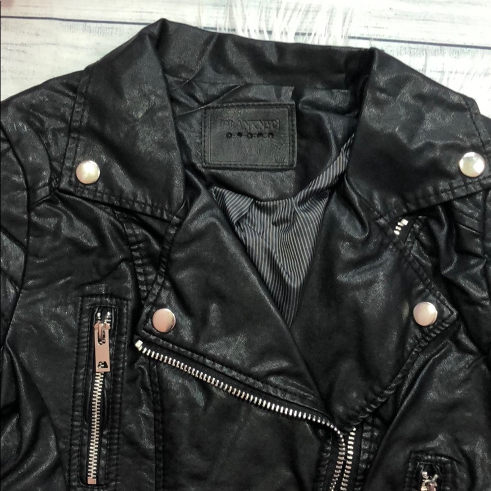 NWT BlankNYC Quilted Faux Leather Moto Jacket - Picture 6 of 8